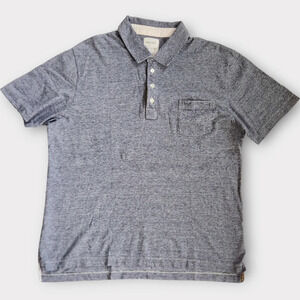 Billy Reid Mens Polo Shirt Size XXL Striped Short Sleeve